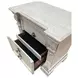 Promenade Wire Brushed White 3 Drawer Nightstand with USB Charging