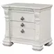 Promenade Wire Brushed White Upholstered Panel Bedroom Set