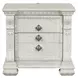 Promenade Wire Brushed White Upholstered Panel Bedroom Set
