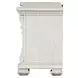 Promenade Wire Brushed White Upholstered Panel Bedroom Set