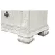 Promenade Wire Brushed White 3 Drawer Nightstand with USB Charging