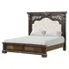 Promenade Espresso King Upholstered Panel Bed