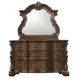 Leovanni Dark Brown 9 Drawer Dresser