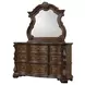 Leovanni Dark Brown 9 Drawer Dresser