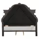 Leovanni Dark Brown Queen Upholstered Panel Bed