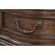 Leovanni Dark Brown 3 Drawer Nightstand with USB Charging