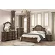 Leovanni Dark Brown Queen Panel Bed
