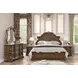 Leovanni Dark Brown Queen Panel Bed
