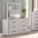 Crowthorne White Oak 6 Drawer Dresser