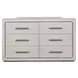 Crowthorne White Oak 6 Drawer Dresser