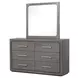Crowthorne Warm Gray 6 Drawer Dresser