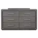 Crowthorne Warm Gray 6 Drawer Dresser
