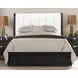 Osterley Black King Upholstered Panel Bed
