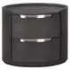 Osterley Black 2 Drawer Nightstand