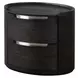 Osterley Black 2 Drawer Nightstand