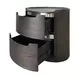 Osterley Black 2 Drawer Nightstand