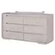 Osterley Light Gray 6 Drawer Dresser