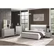 Bryne Champagne Panel Bedroom Set with LED Light