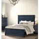 Pinetop Blue and Dark Brown Full Panel Bed