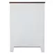 Pinetop White and Dark Brown 5 Drawer Chest