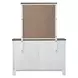 Pinetop White and Dark Brown 6 Drawer Dresser