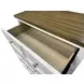 Pinetop White and Dark Brown 5 Drawer Chest