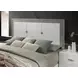 Stoholm White King Platform Bed with LED