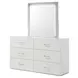 Stoholm White 6 Drawer Dresser