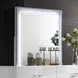 Stoholm White Platform Bedroom Set with LED