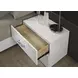 Stoholm White 2 Drawer Nightstand