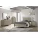 Rainier Gray King Panel Bed with LED