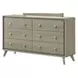 Rainier Gray 6 Drawer Dresser