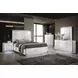 Hazeline White 5 Drawer Chest with LED