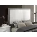 Hazeline White Queen Panel Bed with LED