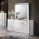Hazeline White 6 Drawer Dresser with LED