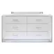 Hazeline White Panel Bedroom Set with LED