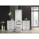 Hazeline White Vanity Set with Stool and LED