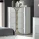 Cleburne Light Gray Panel Bedroom Set with LED