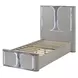 Cleburne Light Gray Youth Panel Bedroom Set with LED