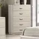 Farsund Dusty Gray Panel Bedroom Set with LED