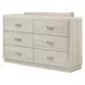 Farsund Dusty Gray Panel Bedroom Set with LED