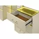 Lucida Beige Vanity Set with Stool and LED