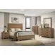 Panelli Walnut King Panel Bed