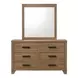 Panelli Walnut 6 Drawer Dresser