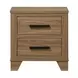 Panelli Walnut Panel Bedroom Set