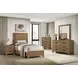 Panelli Walnut 2 Drawer Nightstand