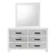 Darlene White 6 Drawer Dresser