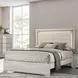 Lincolt White Wash and Stone Gray Panel Bedroom Set with LED Light