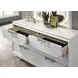 Lareina Pearl White Youth Panel Bedroom Set with Trundle