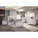 Lareina Pearl White Youth Panel Bedroom Set with Trundle